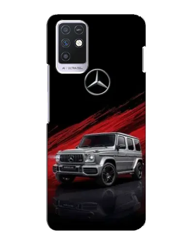 Чехол для Infinix Note 10 с картинкой «Mercedes G-Class красный»