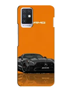 Чехол для Infinix Note 10 с картинкой «Оранжевый Mercedes AMG»