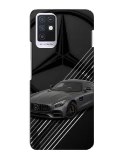 Чехол для Infinix Note 10 с картинкой «Mercedes AMG — графика»