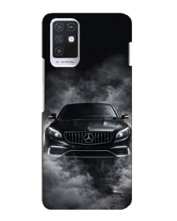 Чехол для Infinix Note 10 с картинкой «Mercedes в дыму»