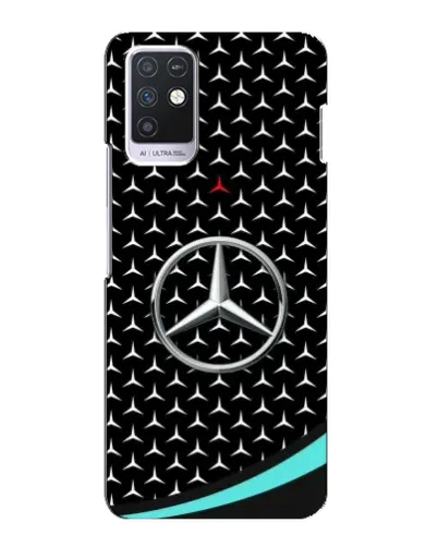 Чехол для Infinix Note 10 с картинкой «Mercedes — бирюзовый акцент»