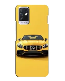 Чехол для Infinix Note 10 с картинкой «Желтый Mercedes GT»