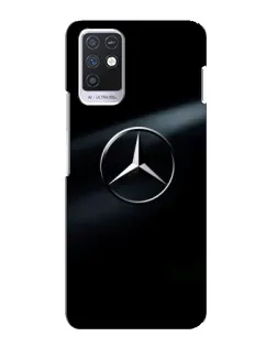 Чохол для Infinix Note 10 з картинкою «Mercedes на металі»