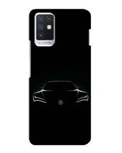 Чохол для Infinix Note 10 з картинкою «Mercedes — силует авто»