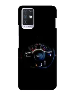 Чехол для Infinix Note 10 с картинкой «Салон Audi — руль»
