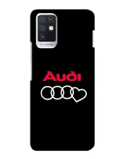 Чехол для Infinix Note 10 с картинкой «Логотип Audi Heart»