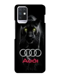 Чехол для Infinix Note 10 с картинкой «Пантера и Audi»