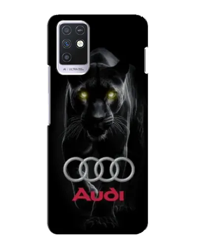 Чехол для Infinix Note 10 с картинкой «Пантера и Audi»