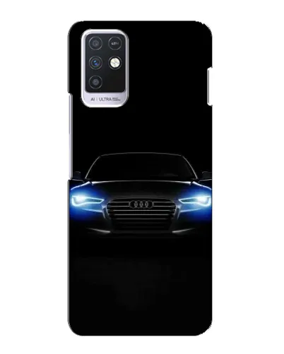 Чехол для Infinix Note 10 с картинкой «Audi в неоне»