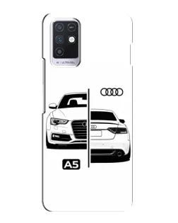 Чехол для Infinix Note 10 с картинкой «Audi — контрастный дизайн»