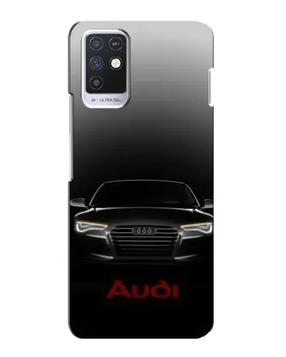 Чехол для Infinix Note 10 с картинкой «Audi — градиентный контур»