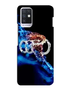 Чехол для Infinix Note 10 с картинкой «Энергия лого Audi»