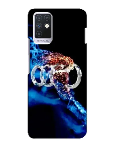 Чехол для Infinix Note 10 с картинкой «Энергия лого Audi»