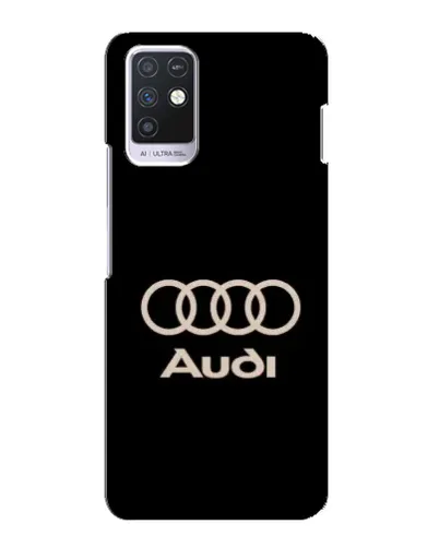 Чехол для Infinix Note 10 с картинкой «Audi — золотой логотип»