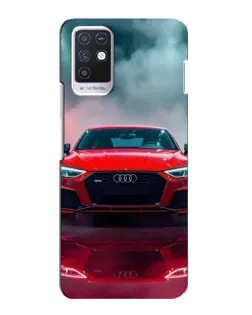 Чехол для Infinix Note 10 с картинкой «Audi RS — красный стиль»