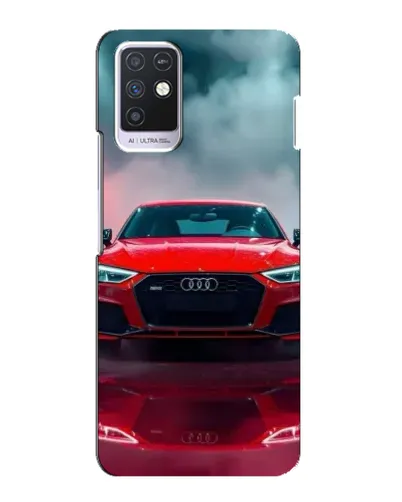 Чехол для Infinix Note 10 с картинкой «Audi RS — красный стиль»