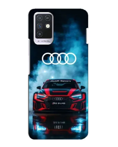 Чехол для Infinix Note 10 с картинкой «Audi Sport — неон»