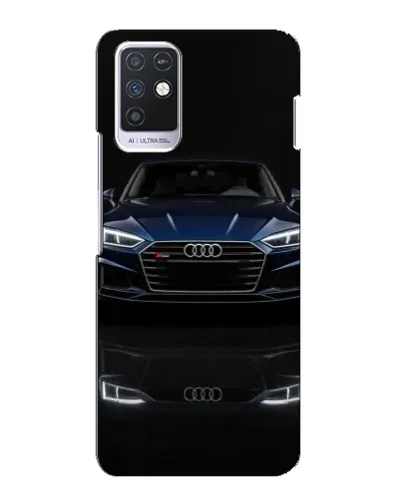 Чехол для Infinix Note 10 с картинкой «Audi — ночное отражение»