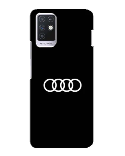 Чехол для Infinix Note 10 с картинкой «Audi White Logo»