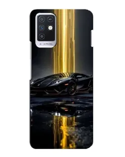 Чехол для Infinix Note 10 с картинкой «Ночной Lamborghini драйв»