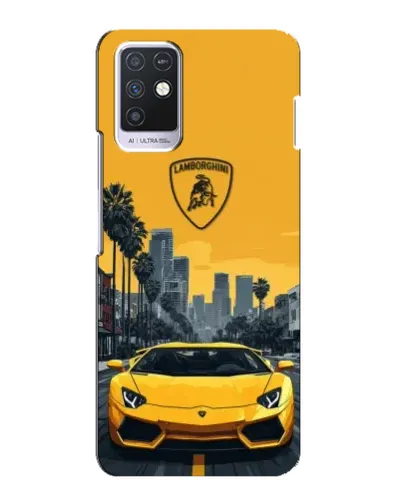 Чехол для Infinix Note 10 с картинкой «Желтый Lamborghini город» Чехол для Infinix Note 10 с картинкой «Желтый Lamborghini город»