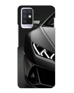 Чехол для Infinix Note 10 с картинкой «Lamborghini фары детализация»