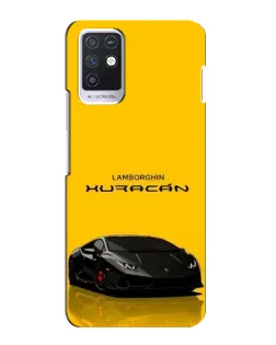 Чехол для Infinix Note 10 с картинкой «Lamborghini Huracan черный»