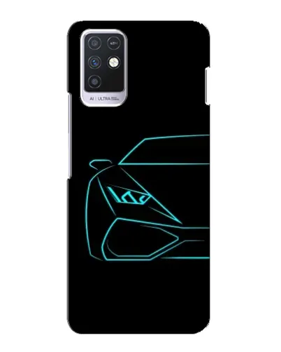 Чехол для Infinix Note 10 с картинкой «Голубой силуэт Lamborghini» Чехол для Infinix Note 10 с картинкой «Голубой силуэт Lamborghini»