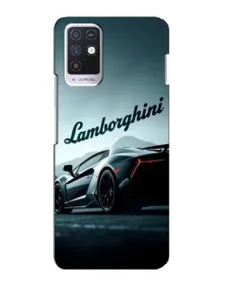 Чехол для Infinix Note 10 с картинкой «Классическая надпись Lamborghini»