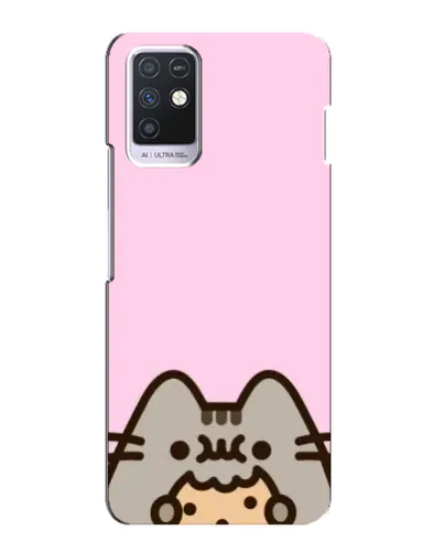 Чохол для Infinix Note 10 з картинкою «Pusheen та печиво»