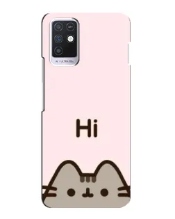 Чохол для Infinix Note 10 з картинкою «Пушин каже Hi»