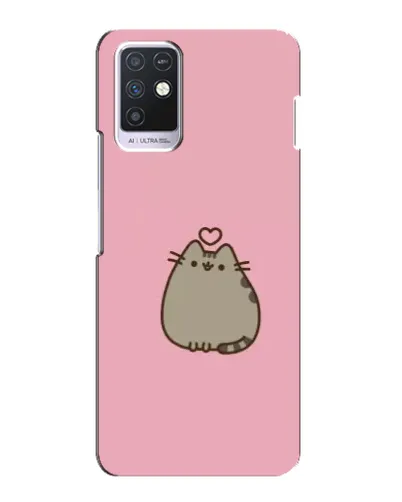 Чохол для Infinix Note 10 з картинкою «Pusheen серце»
