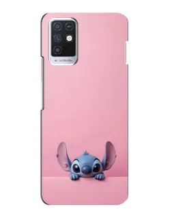 Чехол для Infinix Note 10 с картинкой «Stitch выглядывает»