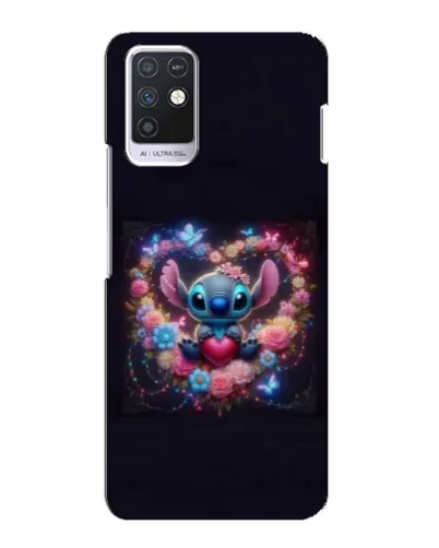 Чехол для Infinix Note 10 с картинкой «Stitch в цветах» Чехол для Infinix Note 10 с картинкой «Stitch в цветах»
