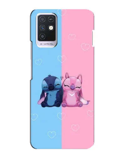Чехол для Infinix Note 10 с картинкой «Stitch и Angel Love» Чехол для Infinix Note 10 с картинкой «Stitch и Angel Love»