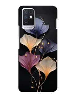 Чехол для Infinix Note 10 с картинкой «Лиловые цветы грации»