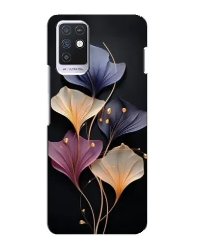 Чехол для Infinix Note 10 с картинкой «Лиловые цветы грации»