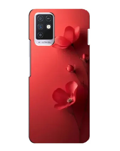 Чехол для Infinix Note 10 с картинкой «Маковые соцветия»