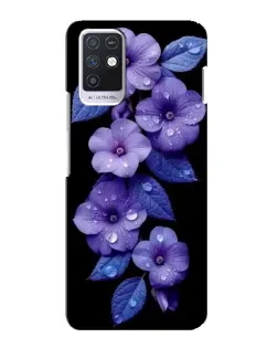 Чехол для Infinix Note 10 с картинкой «Фиолетовые цветы с росою» Чехол для Infinix Note 10 с картинкой «Фиолетовые цветы с росою»