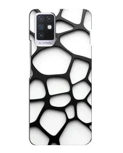 Чехол для Infinix Note 10 с картинкой «Белая объемная сетка» Чехол для Infinix Note 10 с картинкой «Белая объемная сетка»