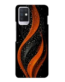 Чехол для Infinix Note 10 с картинкой «Огненная звездная волна»