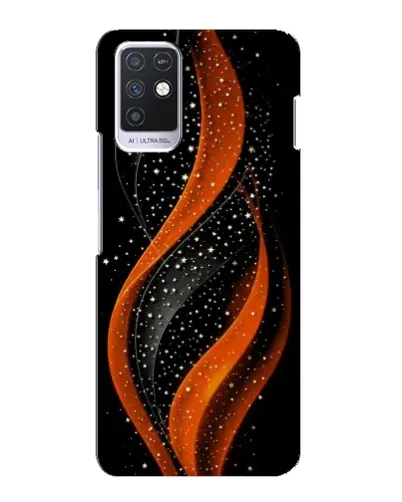 Чехол для Infinix Note 10 с картинкой «Огненная звездная волна»