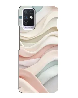 Чехол для Infinix Note 10 с картинкой «Пастельные нежные волны»