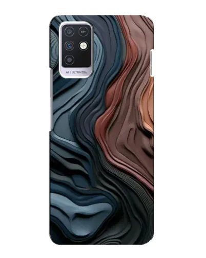 Чехол для Infinix Note 10 с картинкой «Цветные волны каньона»