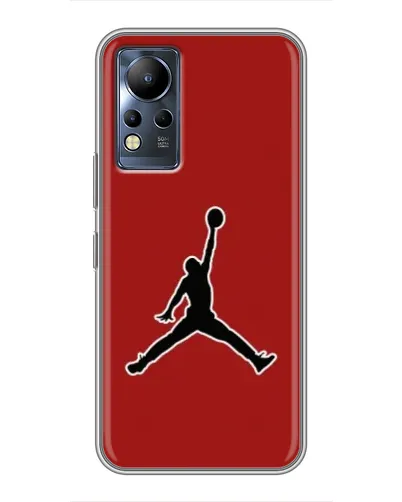 Чехол для Infinix Note 11 Pro с картинкой «Jordan Red Back»