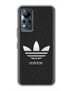 Чехол для Infinix Note 11 Pro с картинкой «Adidas Карбоновая текстура»