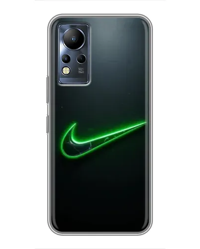 Чехол для Infinix Note 11 Pro с картинкой «Неоновый контур Nike»