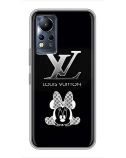 Чехол для Infinix Note 11 Pro с картинкой «LV и Минни Маус»