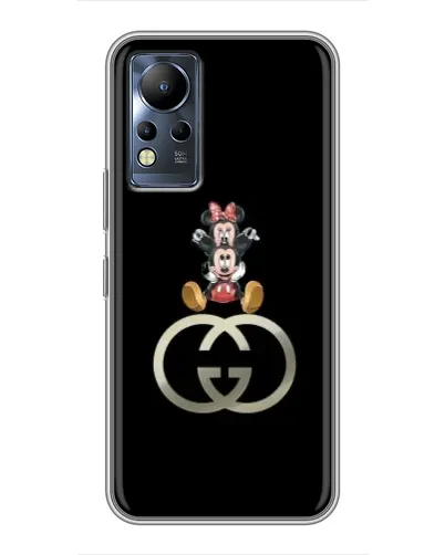 Чехол для Infinix Note 11 Pro с картинкой «Минни Маус на лого»
