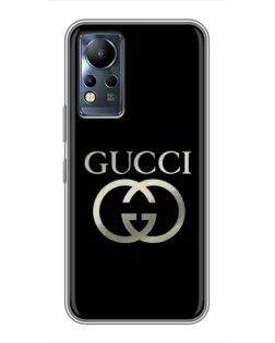 Чохол для Infinix Note 11 Pro з картинкою «Gucci — золото на чорному» Чохол для Infinix Note 11 Pro з картинкою «Gucci — золото на чорному»